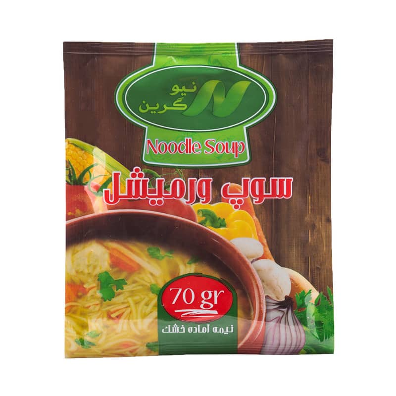 قیمت سوپ ورمیشل نیمه آماده نیو گرین + خرید باور نکردنی